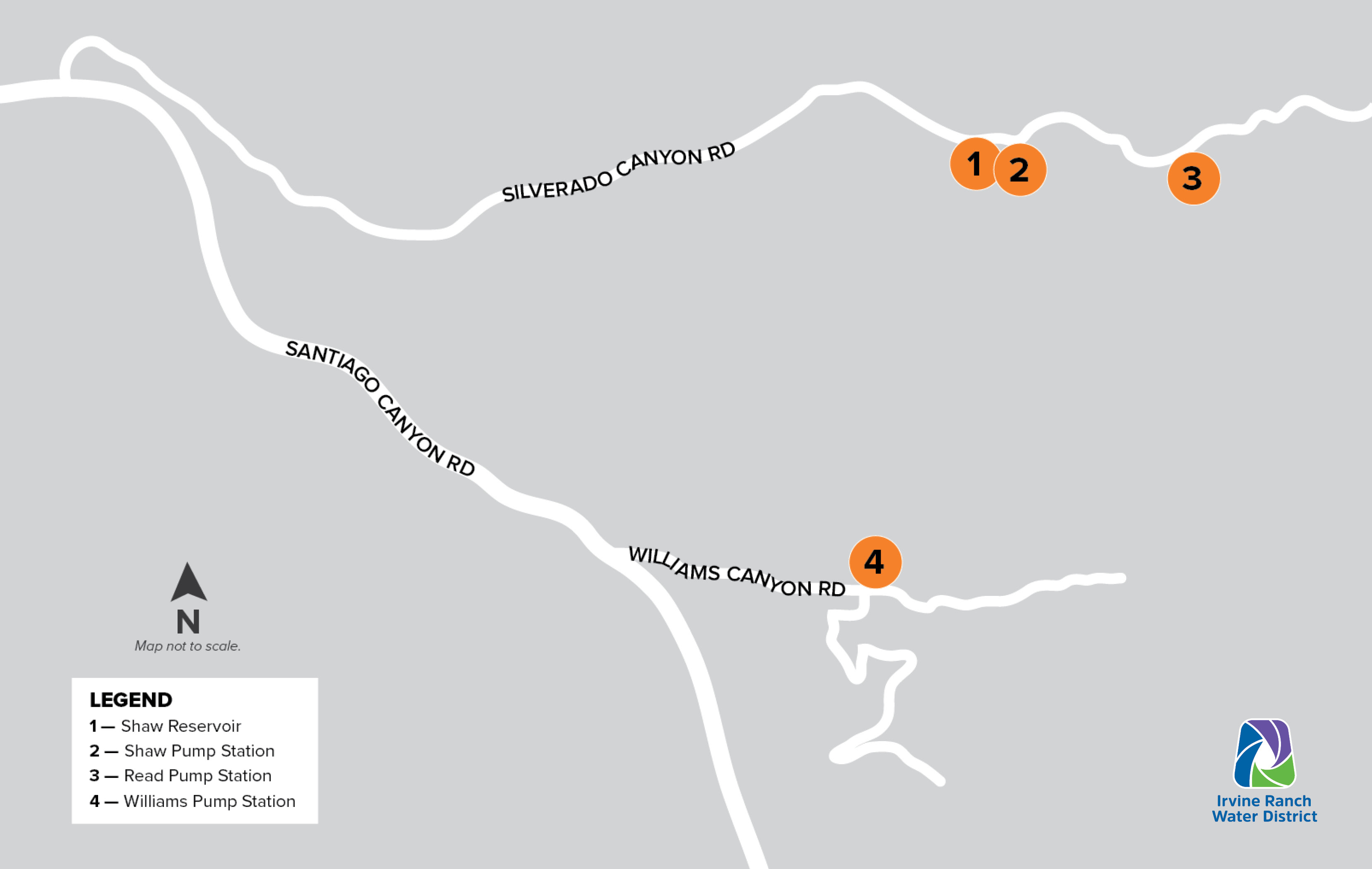 Santiago Canyon Pump Station Improvements Map